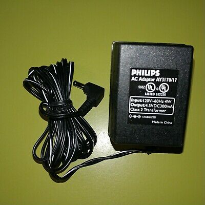 NEW Philips AY3170/17 4.5V DC 300mA AC Adapter CD Player Power Supply
